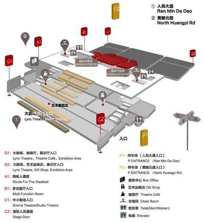 上海大剧院场地环境场地尺寸图